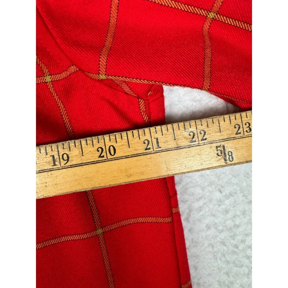 Dixxon Flannel Doomsday Shirt Mens Large Red Checkered Western Pocket Snap Front